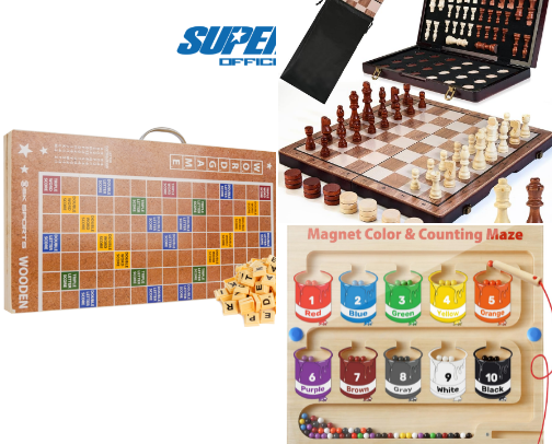 Educational toys cover photo collage