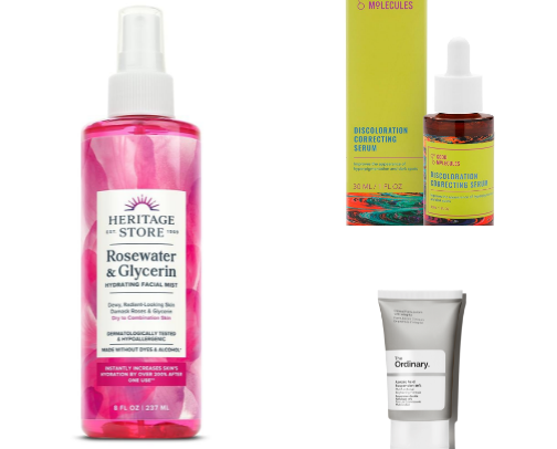 Budget-friendly beauty products cover photo collage