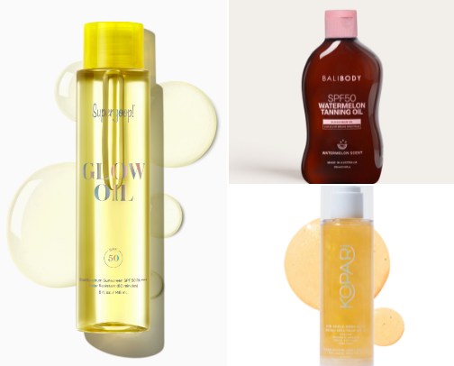 Top Dermatologist-Recommended Tanning Oils for a Healthy, Golden Glow cover photo collage