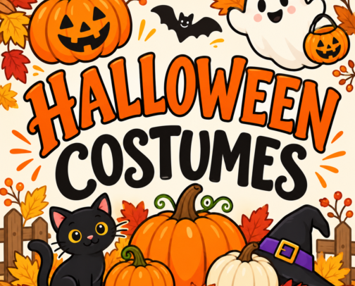 Popular costumes for Halloween 🎃 cover photo collage