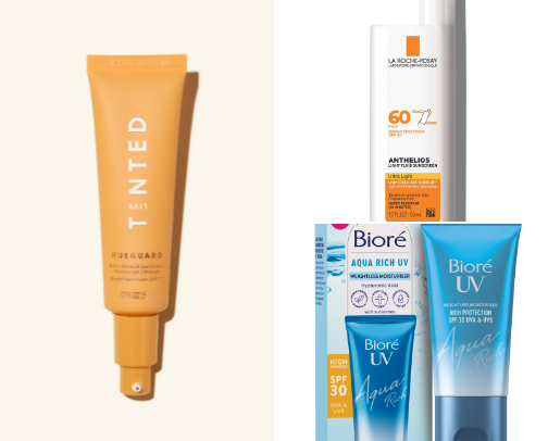 acne-prone, dry skincare routine cover photo collage