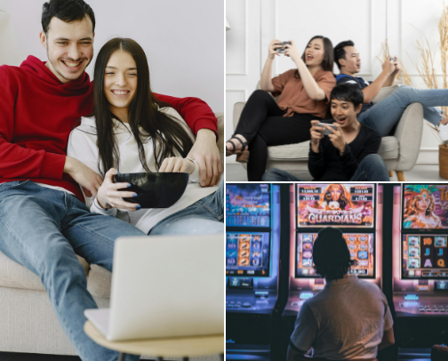 Watch, Play, Shop | Ultimate Gambling Entertainment cover photo collage