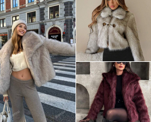 Fluffy Coats & Jackets 🫶🏻 cover photo collage