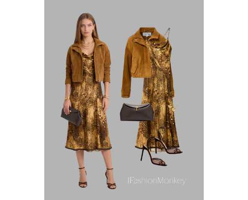 OOTD 968 WOMEN'S FASHION LEOPARD PRINT DRESS BY ALL SAINTS cover photo collage