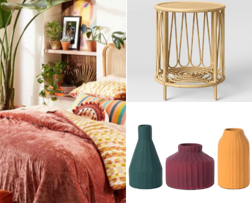 Boho Aesthetic Target Finds cover photo collage