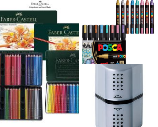 Art Material cover photo collage