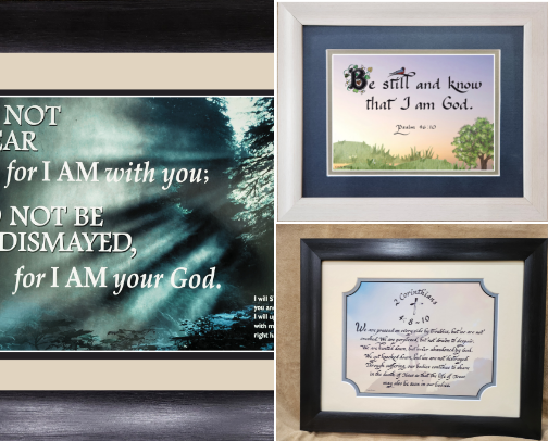 Scripture Pictures that inspire, motivate and confirm the Christian faith. cover photo collage