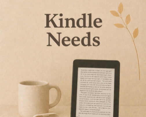 My emotional support Kindle 📖 cover photo collage