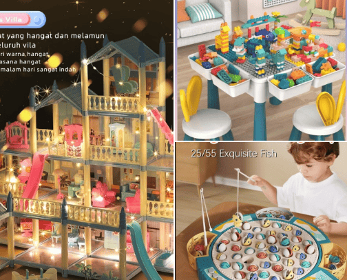 Recommended toys for children 🎉🎉 cover photo collage