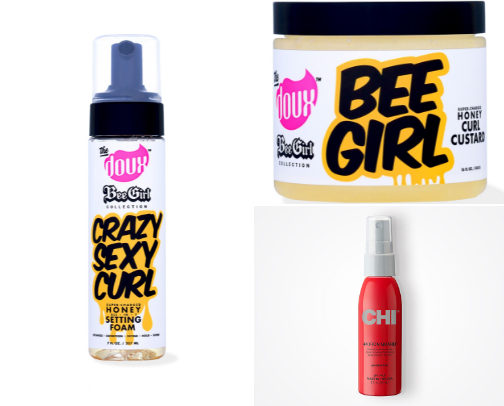 Hair care products 🤍✨ cover photo collage