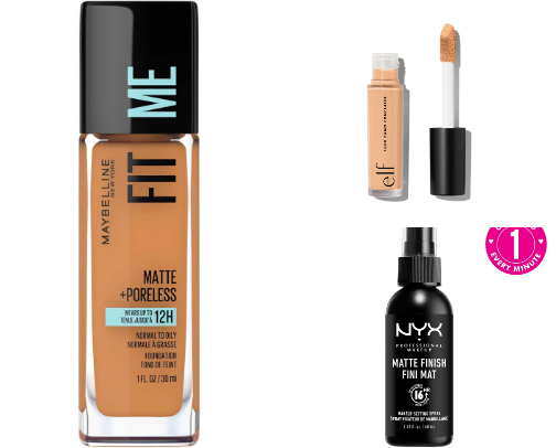 Acne safe drug store makeup🫶🏻 cover photo collage