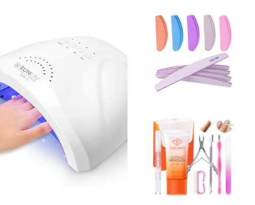 DIY Gel Nails cover photo collage