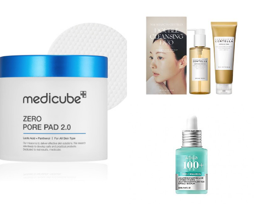 Korea culture fashion, skin and hear care cover photo collage