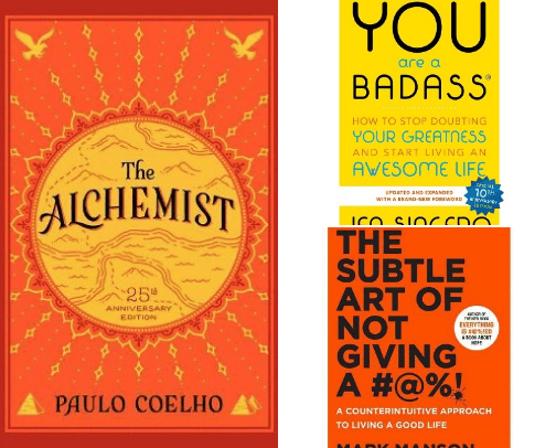 Life changing thoughtful books cover photo collage