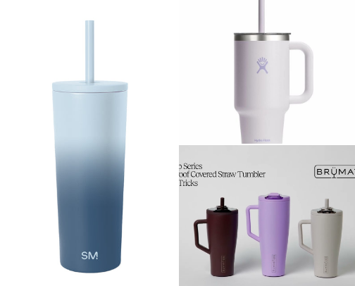 The Best Stanley Alternatives Under $35 That Won't Spill in Your Car Cup Holder cover photo collage