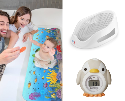 First time mum & former midwife’s- Bath time must haves for a fun & safe baby bath experience cover photo collage