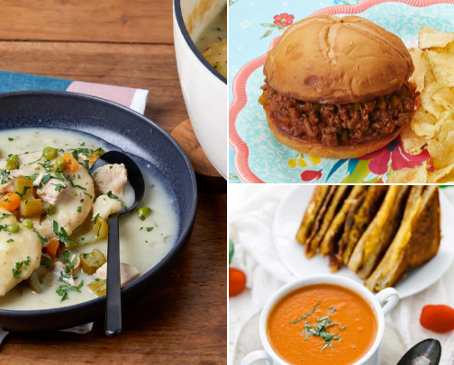 Comfort foods 101. The best of the best recipes for when you need a hug and a smile! cover photo collage