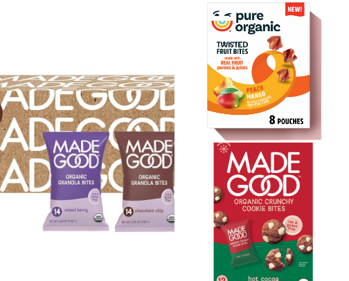 Organic snacks that tastes delicious cover photo collage