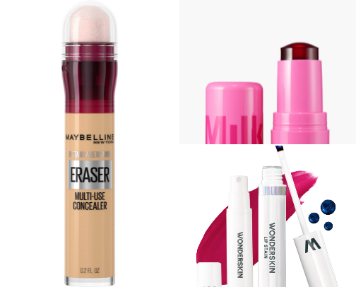 Makeup No Makeup Products  💄 cover photo collage