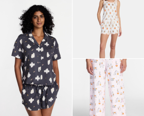 Cozy Spooky Nights: Women's Halloween Pajama Collection cover photo collage