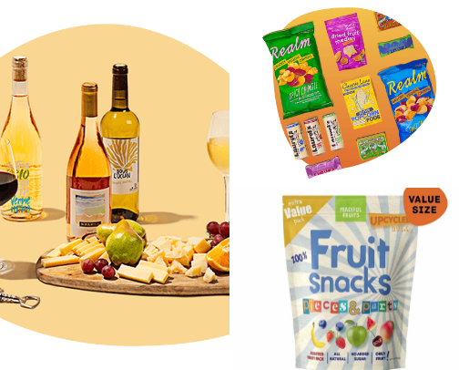 Foods and some items for a daily life routine. cover photo collage