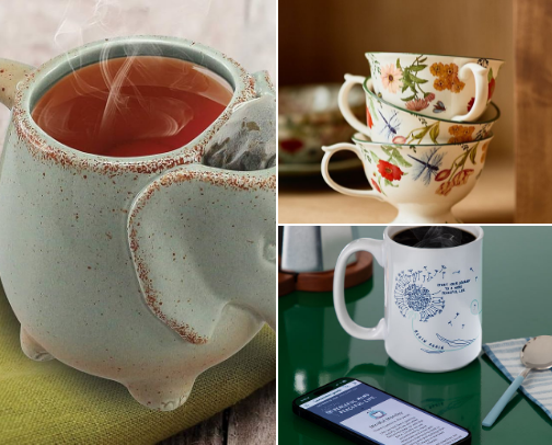 My Mug and Tea Cup list for Giving. cover photo collage