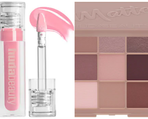 Beauty products cover photo collage