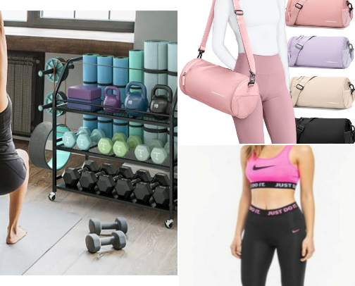 Gym essentials cover photo collage