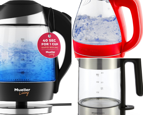 Top 10 Glass Electric Kettles to Buy cover photo collage