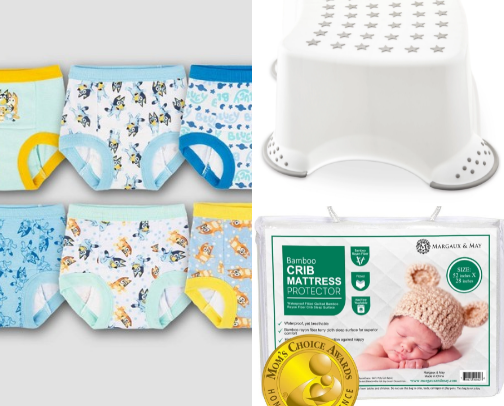potty training must-haves cover photo collage