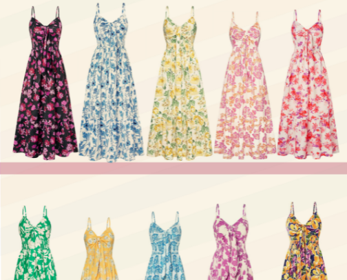 Women's Summer Floral Maxi Dresses 2026 cover photo collage