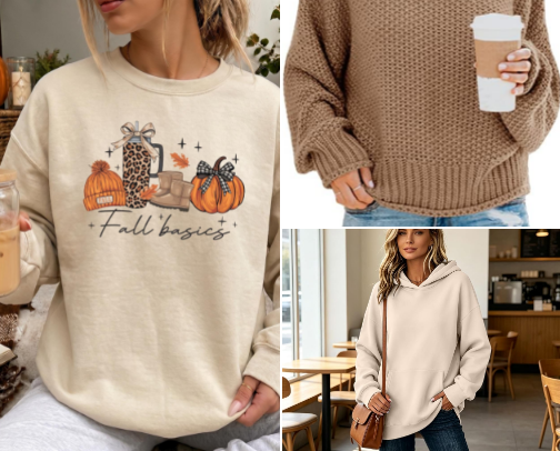 Comfy & Cozy Sweaters and Hoodies 💖 cover photo collage