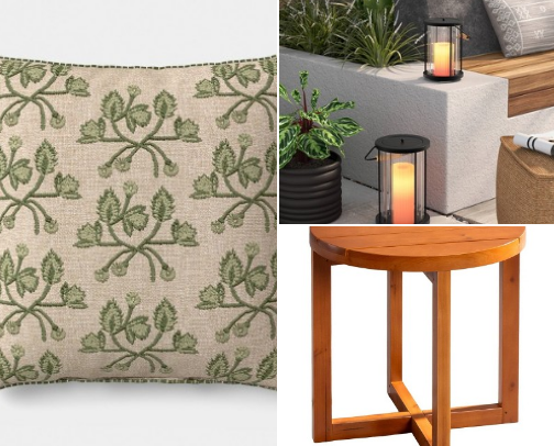 Beautiful Patio Decor Finds Worth the Splurge cover photo collage