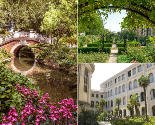 Gorgeous Nature, Parks and Gardens in Paris, France cover photo collage