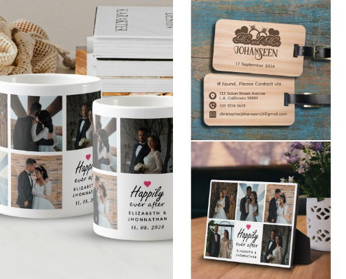 Personalized Wedding Gifts cover photo collage
