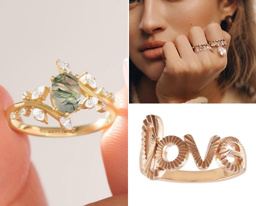 The Perfect Ring Stack: Minimal to Statement cover photo collage