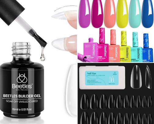 Everything you need for at home nails cover photo collage