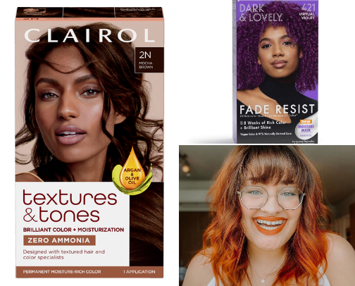 Hair care cover photo collage