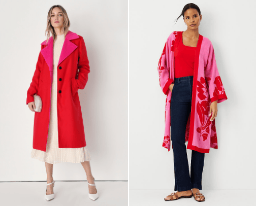 Red and Pink Outfit Ideas cover photo collage