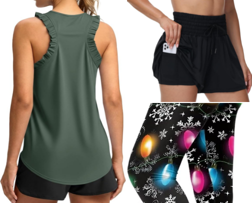 Athletic wear cover photo collage