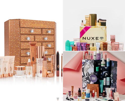 Advent calendars for makeup and skincare lovers 💖 cover photo collage