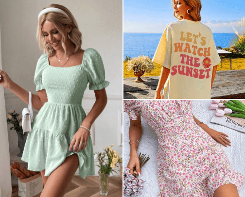 cute summer fits for everyone🥻👒 cover photo collage