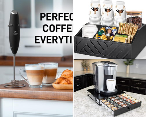 Kitchen & Coffee Favorites That Make Mornings Easier cover photo collage