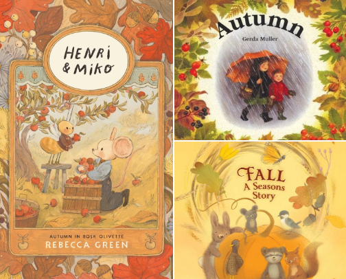 Autumn Picture Books for Kids | Cozy Fall Stories & Cottagecore Reads cover photo collage