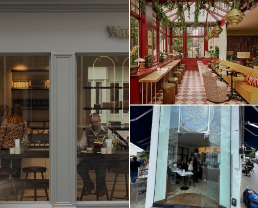 Favourite cafés in London cover photo collage