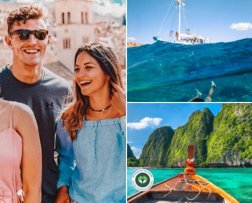 Contiki travel vacations cover photo collage