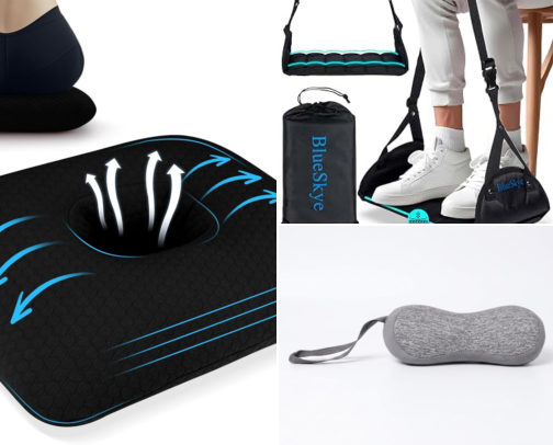Travel essentials for short girls with back pain cover photo collage