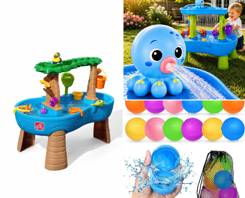 Outdoor boredom buster toys cover photo collage