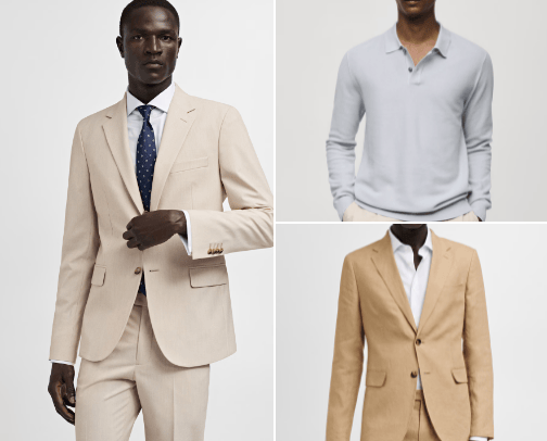 Mango for Men cover photo collage