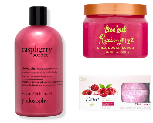 Best Sweet Raspberry Body Care cover photo collage